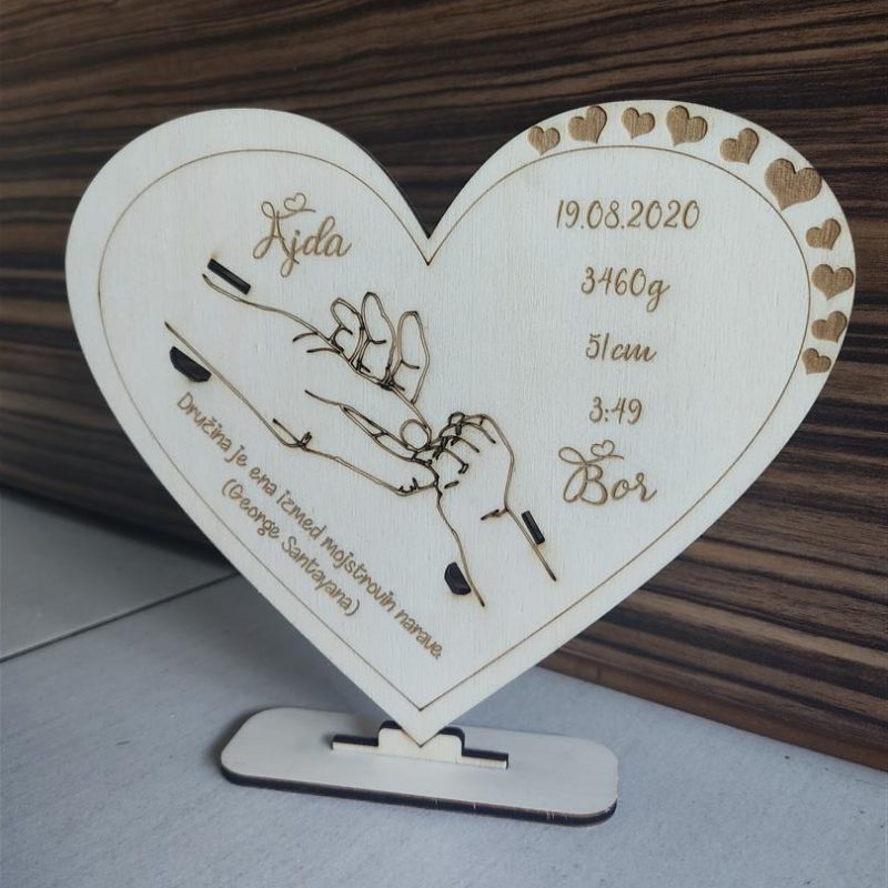 Stojalo za zapestnice iz porodnišnice